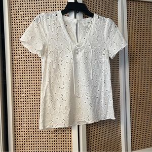Sezane Eyelet tee